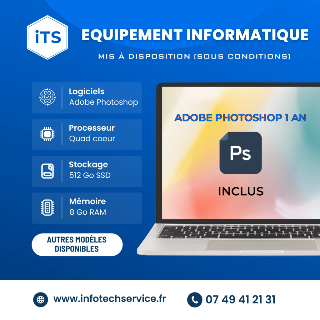 Formation Photoshop avec mise à disposition d'un pc - Apprenez le graphisme facilement"