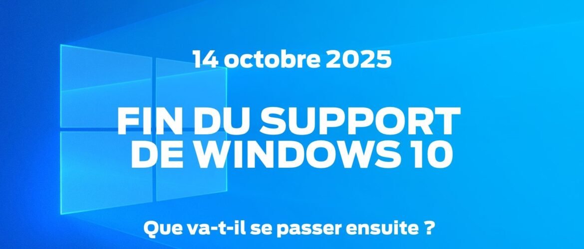 Fin du support Windows 10 : Ce que vous devez savoir et comment vous préparer 1 Alerte de fin de support Windows 10 sur un écran d’ordinateur.